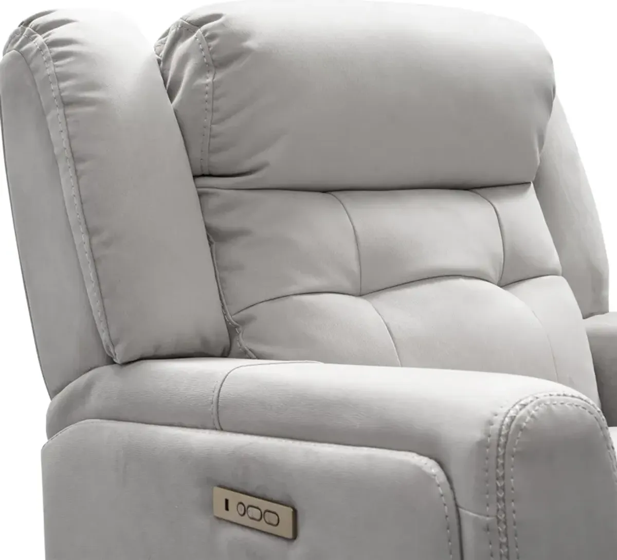 Damen Dual-Power Recliner - Light Gray