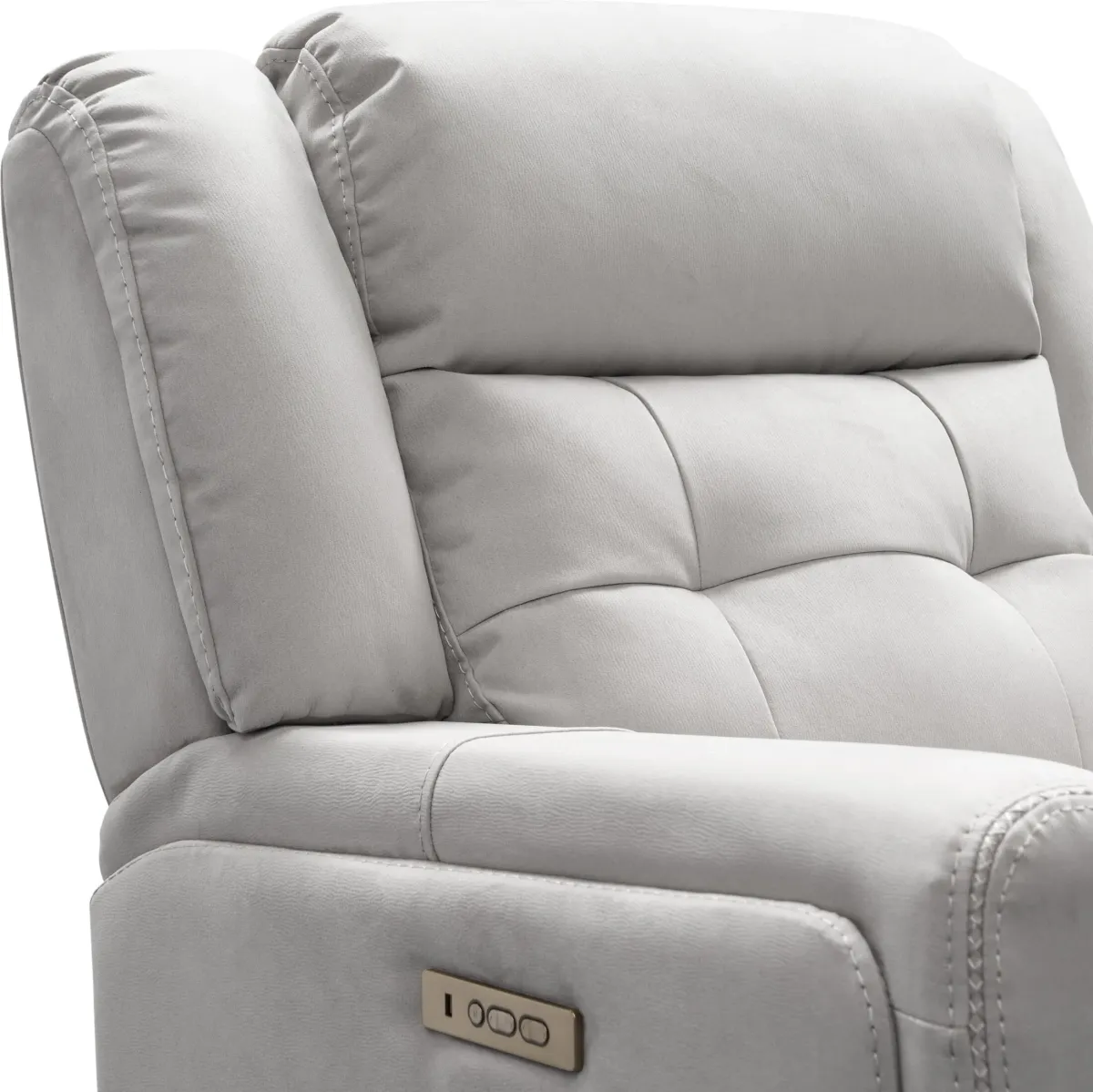 Damen Dual-Power Recliner - Light Gray