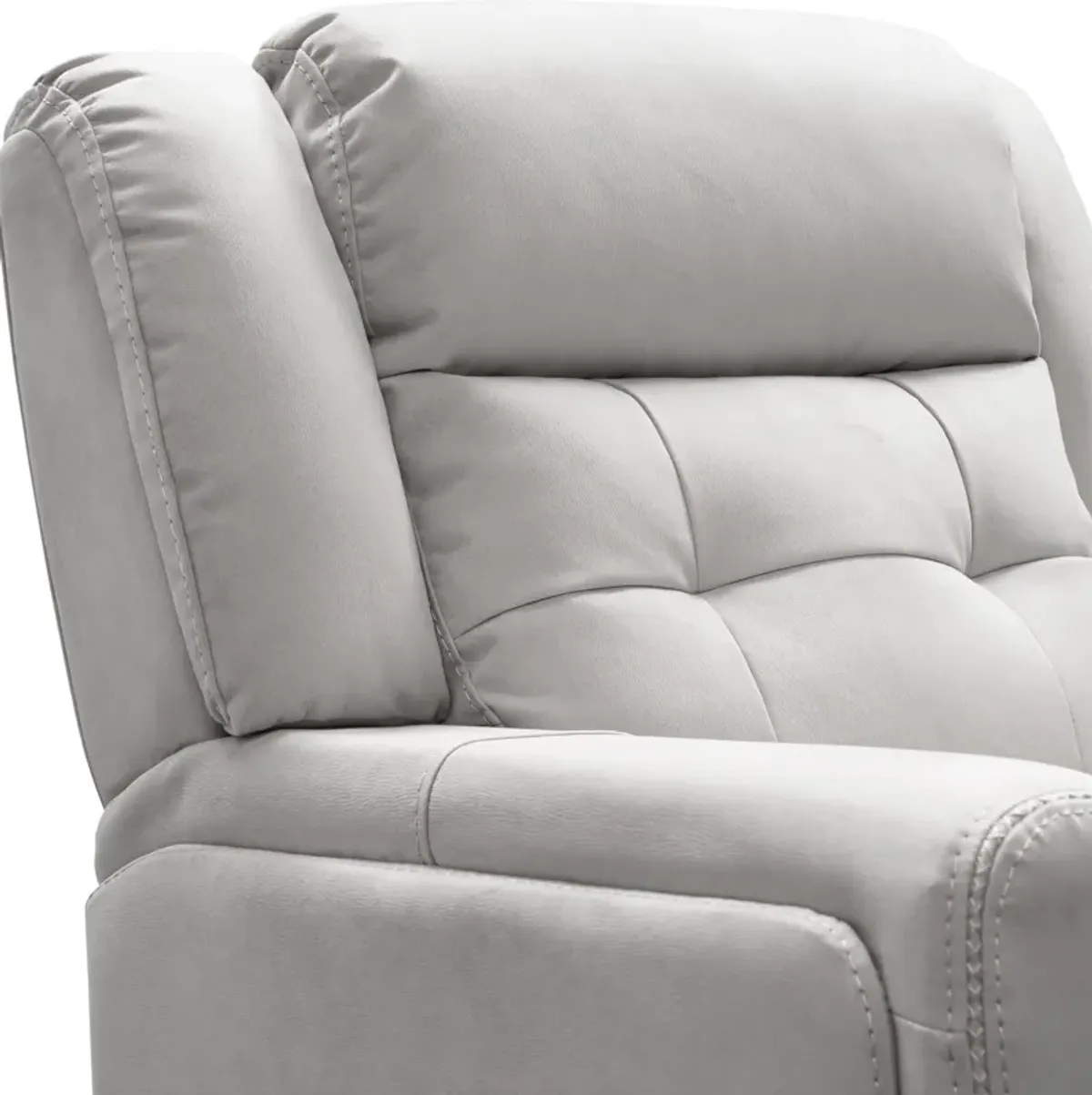 Damen Manual Gliding Recliner - Light Gray