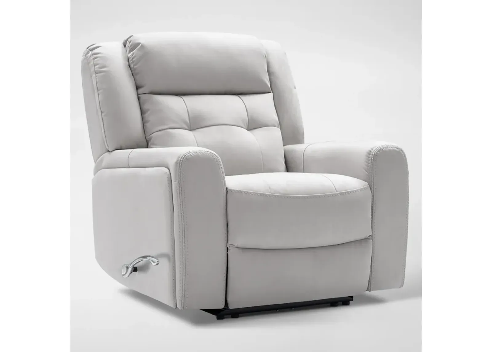 Damen Manual Gliding Recliner - Light Gray