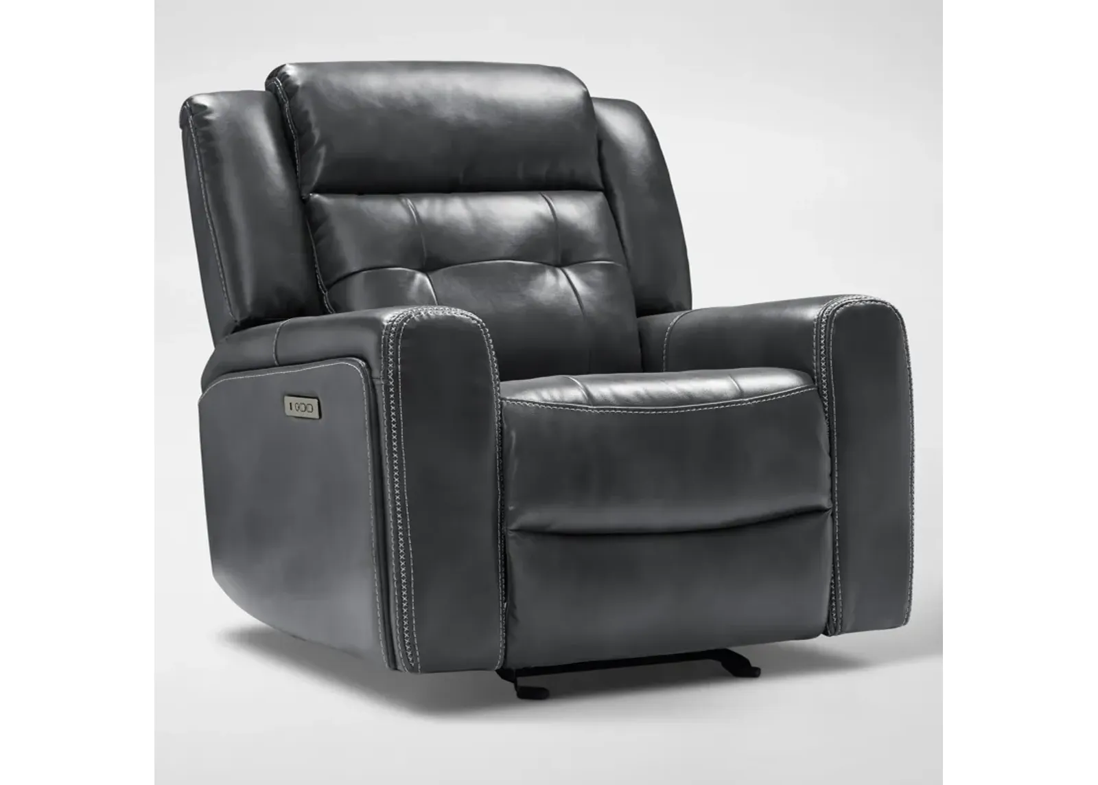 Damen Dual-Power Recliner - Charcoal