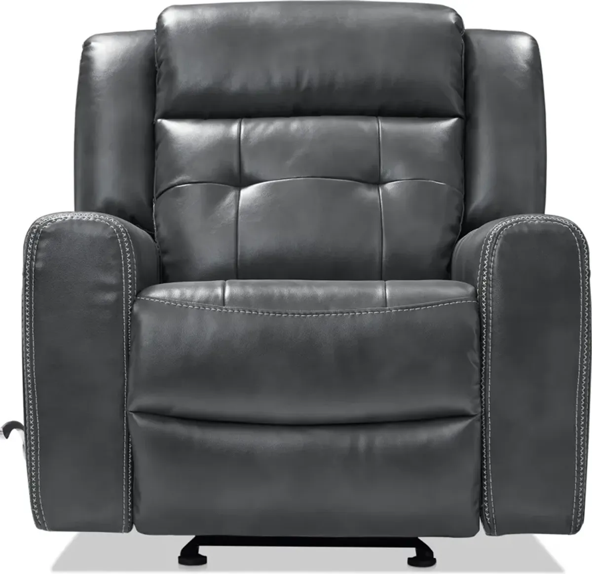 Damen Manual Gliding Recliner - Charcoal