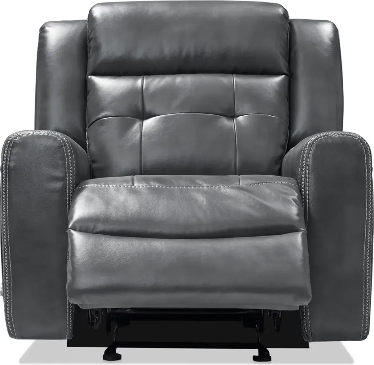 Damen Manual Gliding Recliner - Charcoal