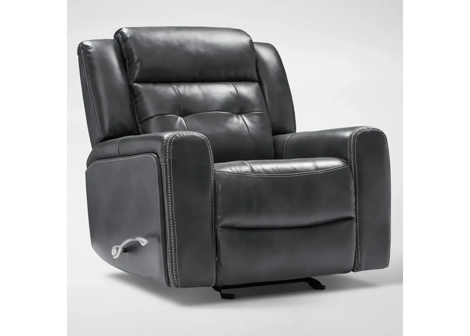 Damen Manual Gliding Recliner - Charcoal