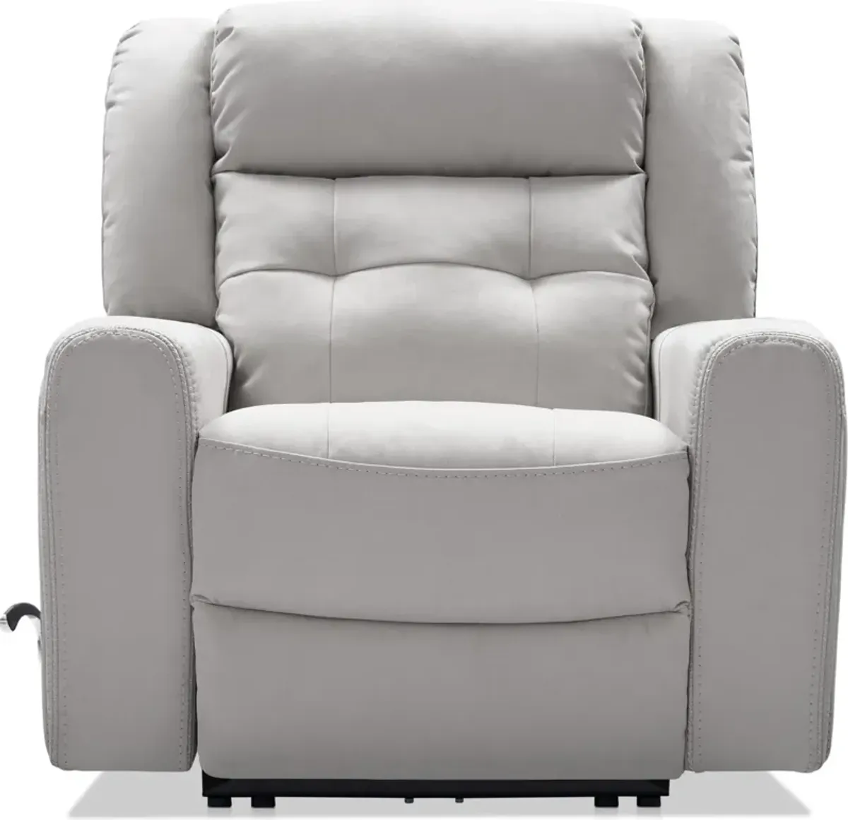 Damen Manual Reclining Gliding Sofa and Recliner - Light Gray