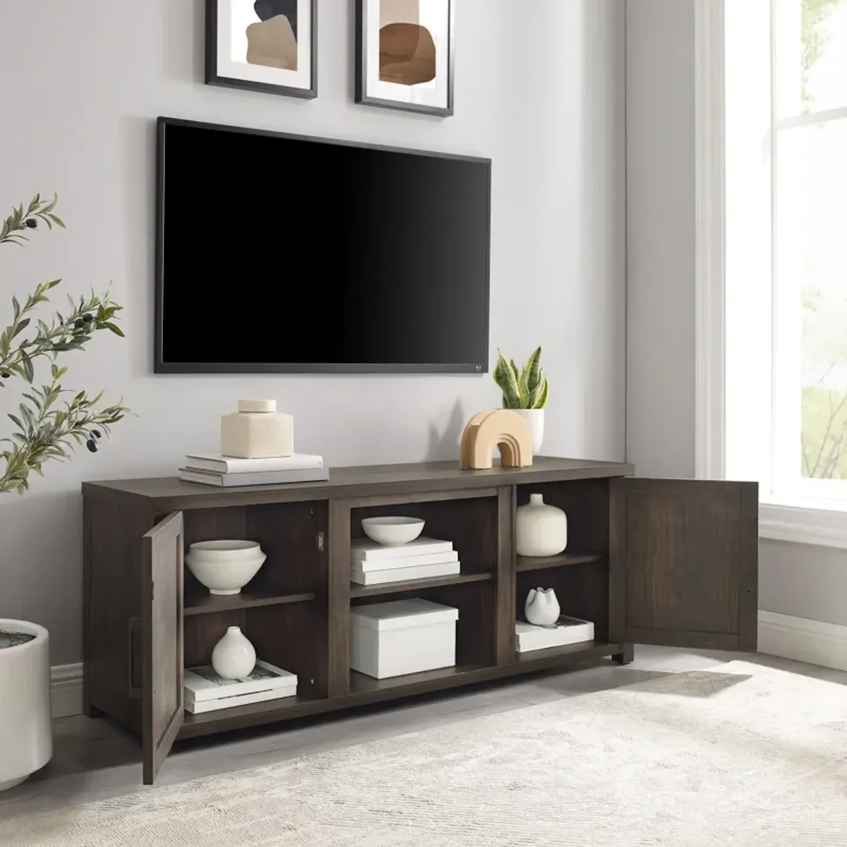 Zyla 58" TV Stand - Walnut