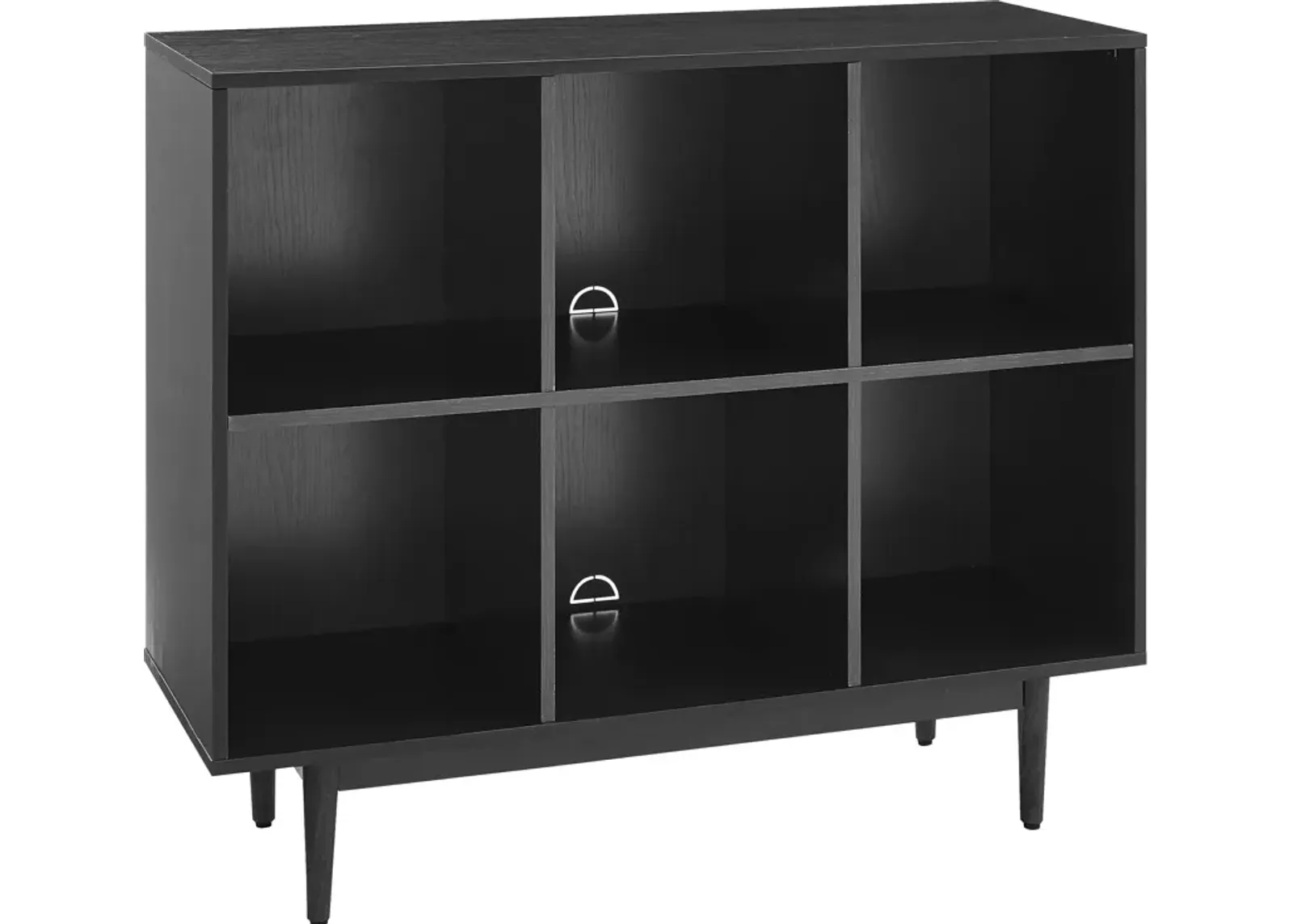 Dennis 6-Cube Bookcase - Black