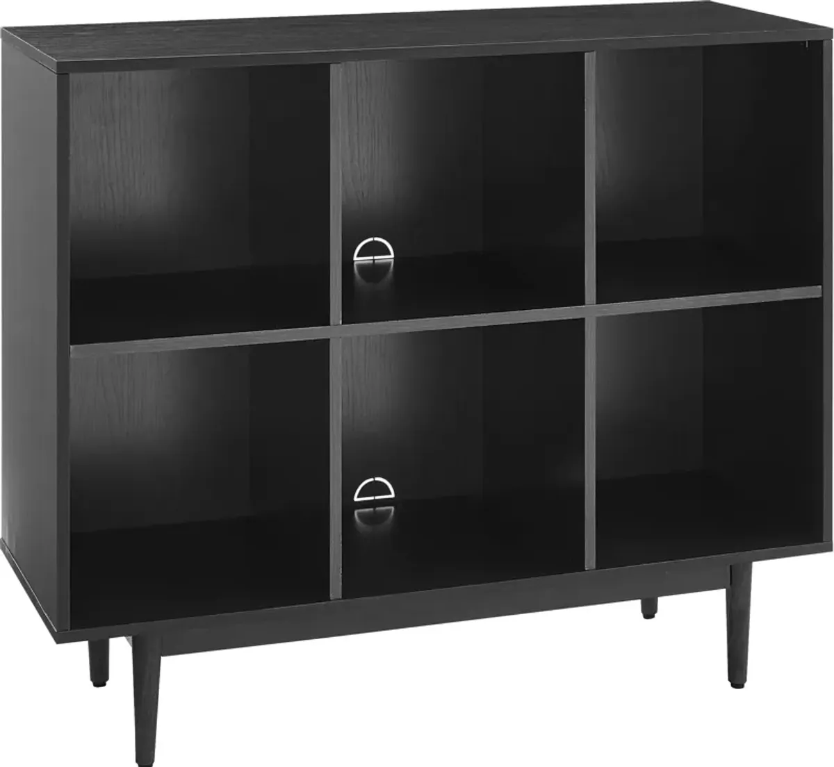 Dennis 6-Cube Bookcase - Black