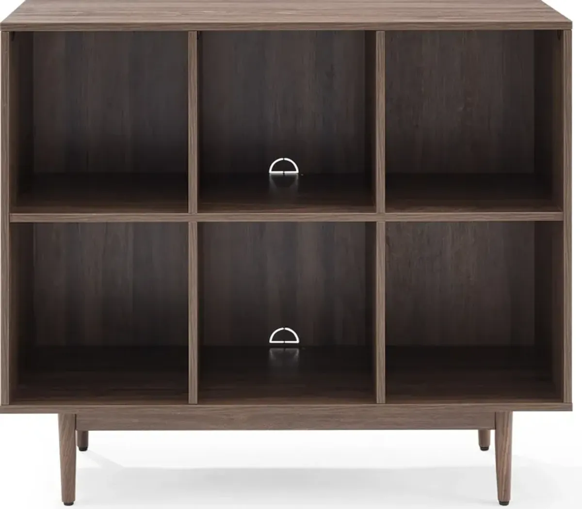 Dennis 6 Cube Bookcase - Walnut