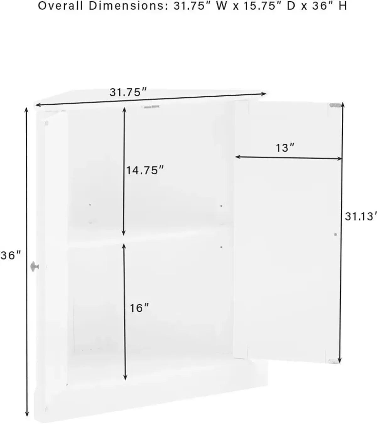 Kauri Stackable Corner Pantry