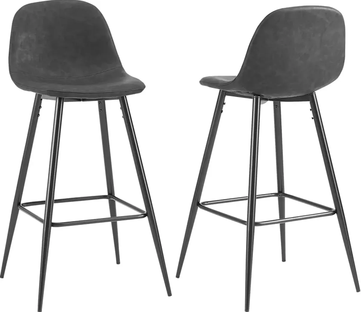 Bruno Bar Stool Set - Black