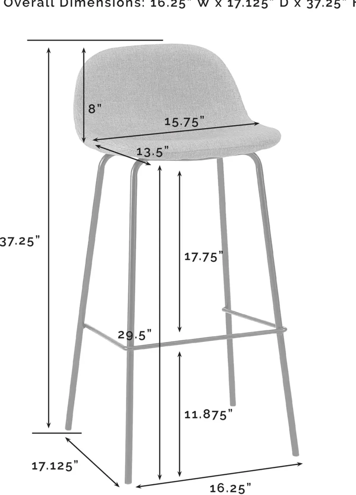 Brony Bar Stool Set - Gray