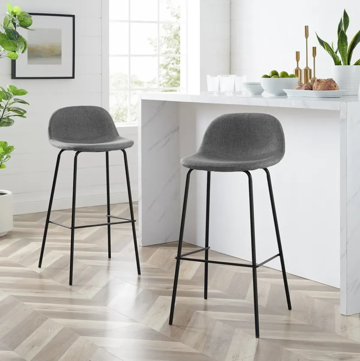 Brony Bar Stool Set - Gray