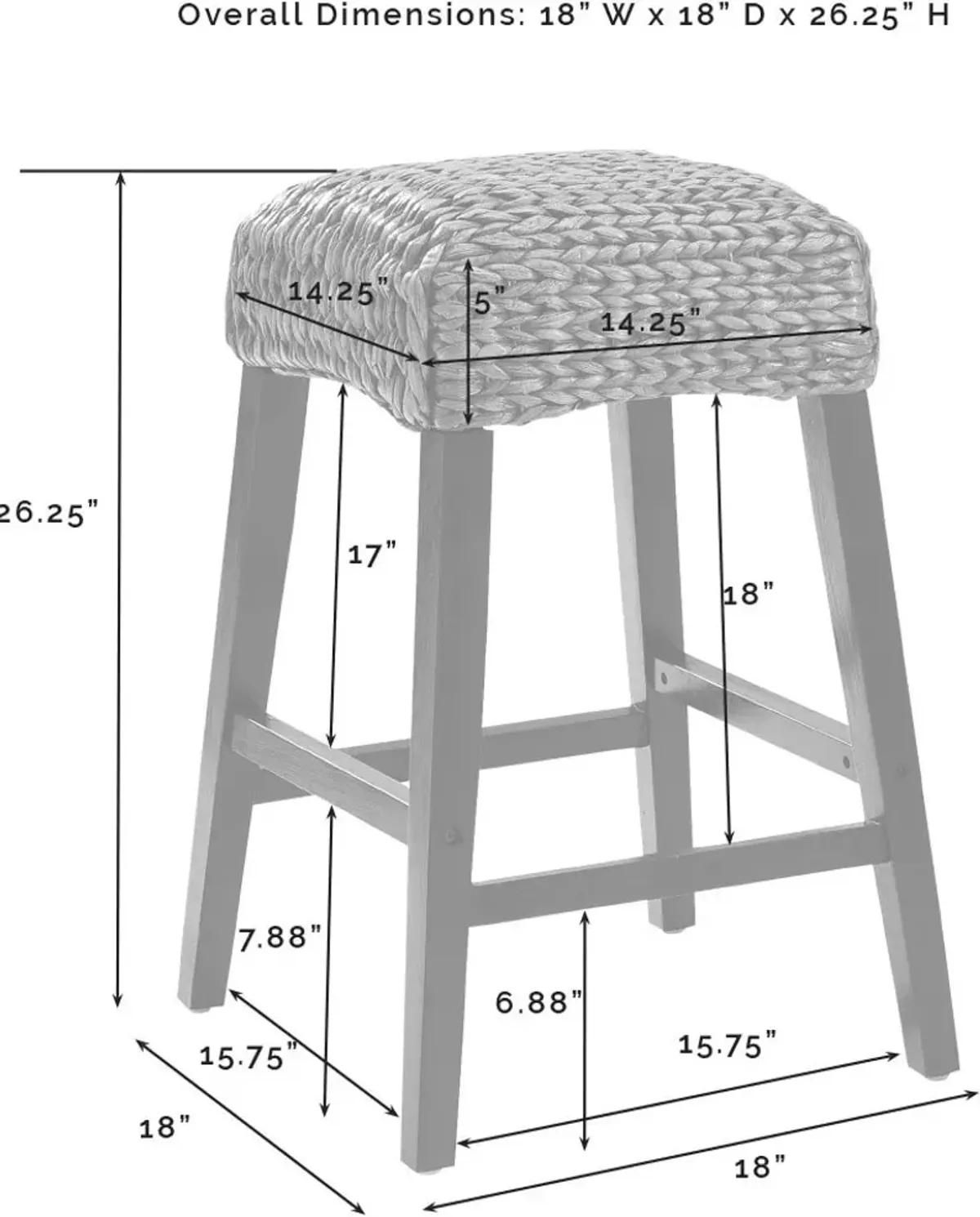 Reed Counter Stool Set