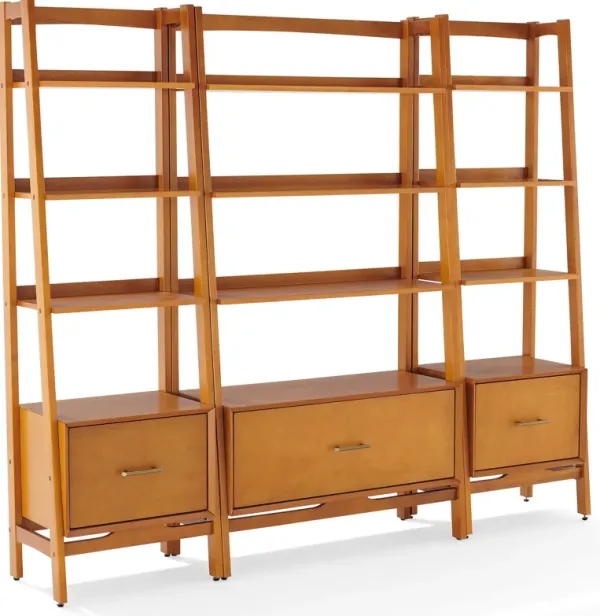 Bruce 3-Piece Etagere Set - Brown