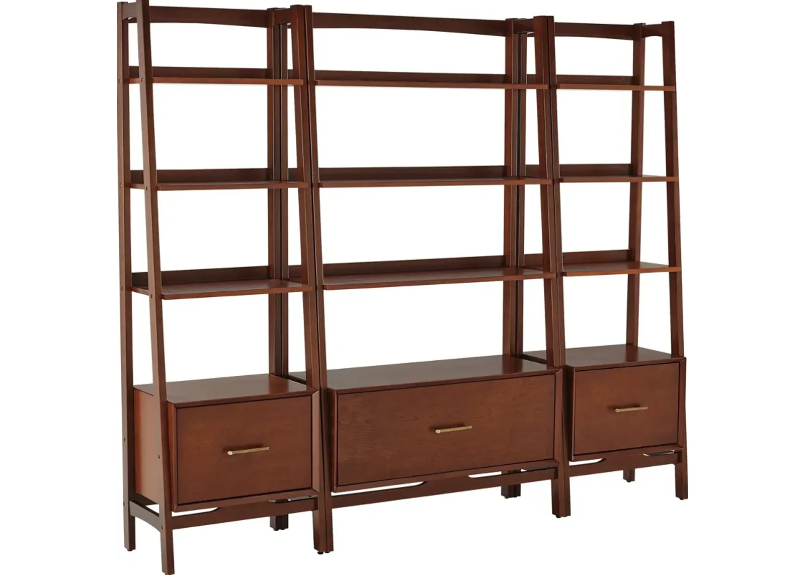 Bruce 3-Piece Etagere Set - Mahogany