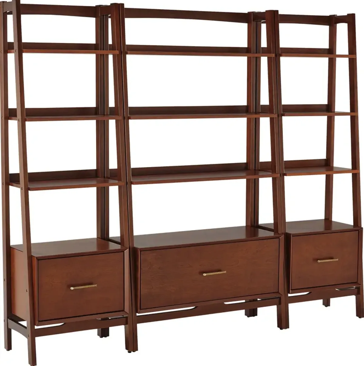 Bruce 3-Piece Etagere Set - Mahogany