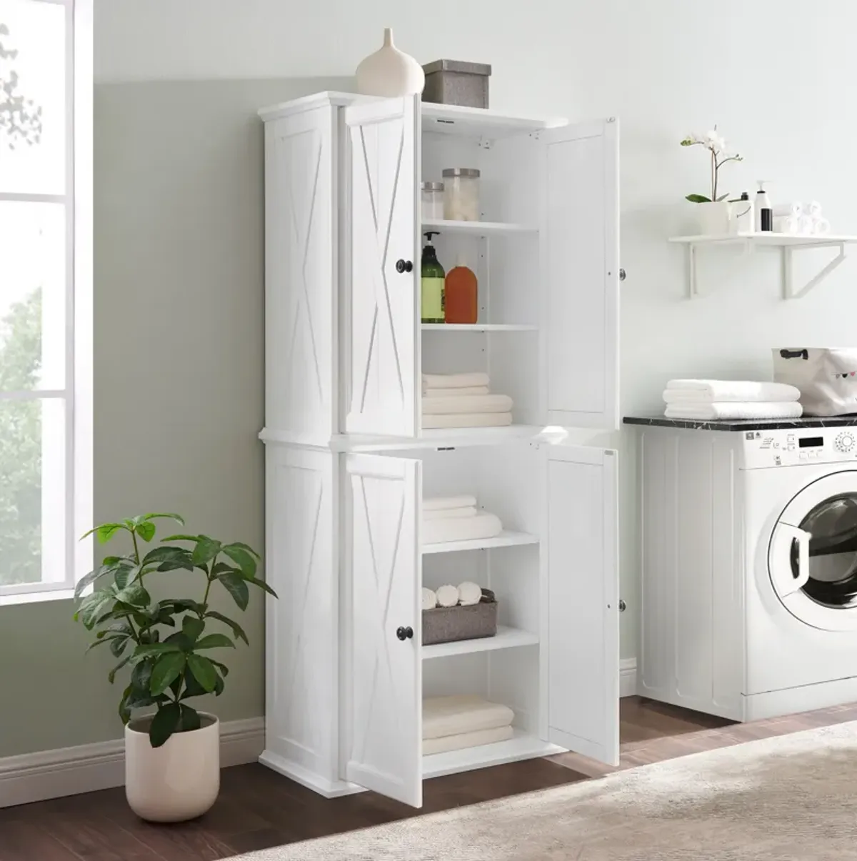 Jansen 2-Piece Stackable Pantry