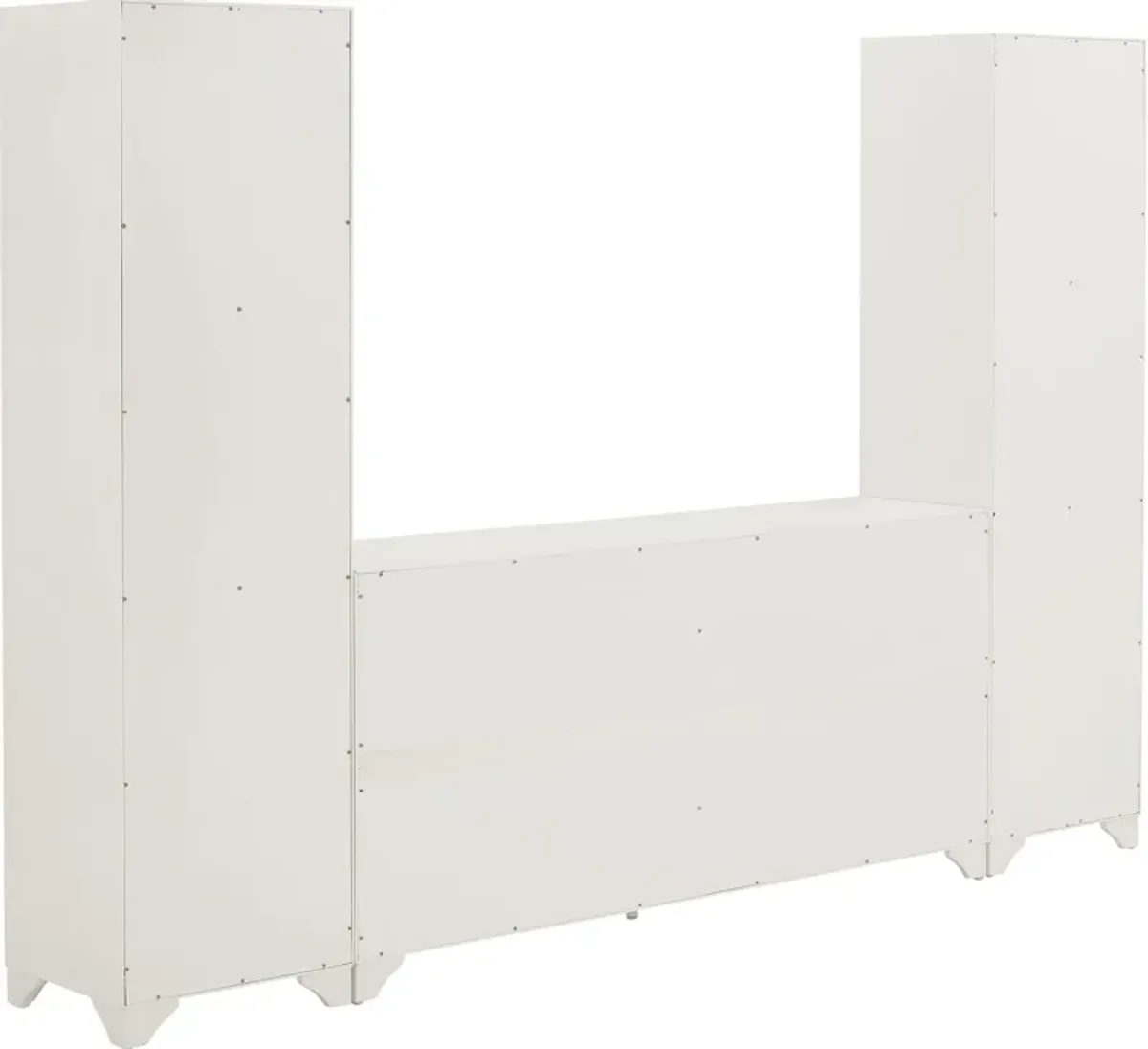 Pierre 2 Bookcases and Sideboard Set - White