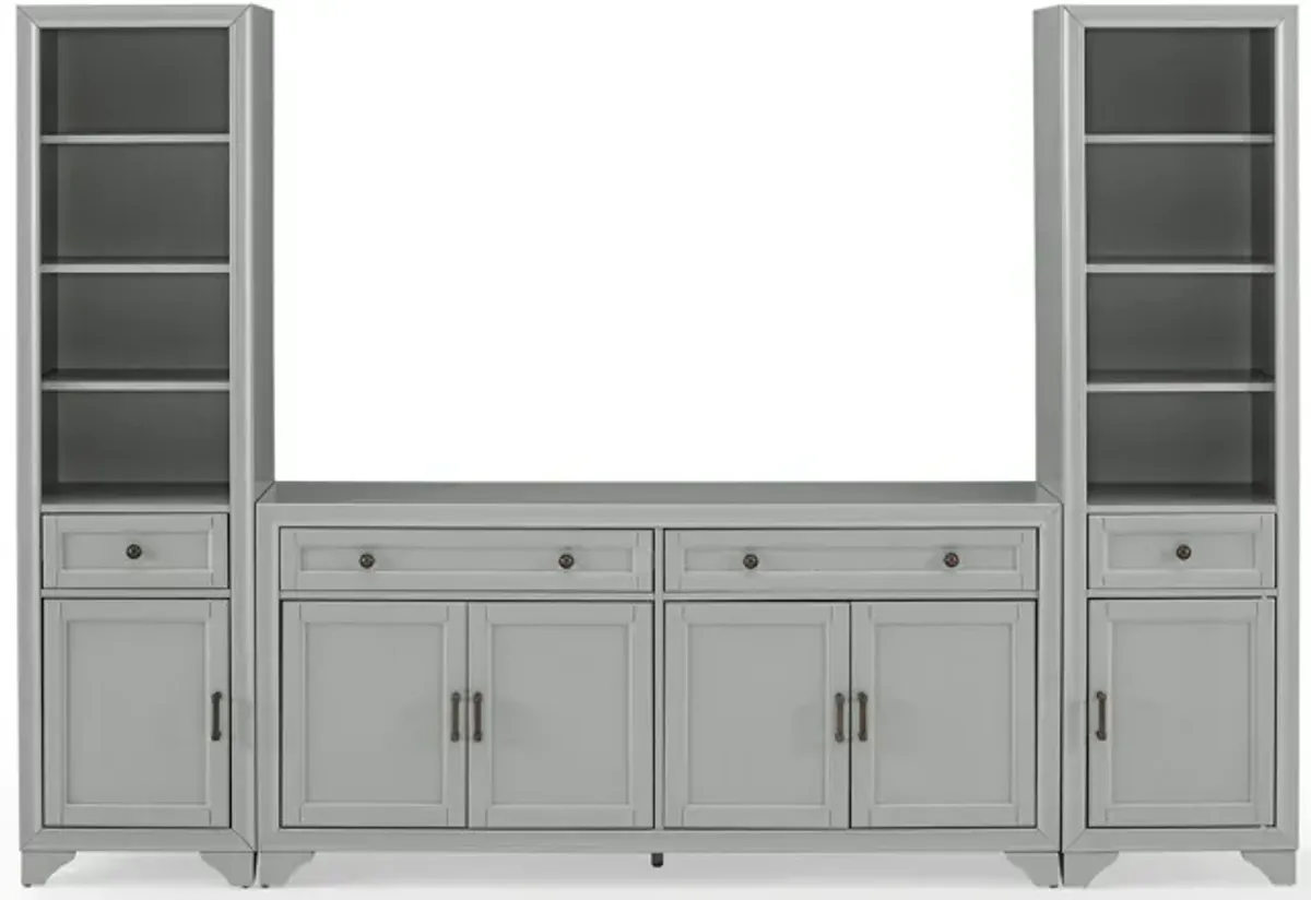 Pierre 3-Piece Entertainment Set - Gray