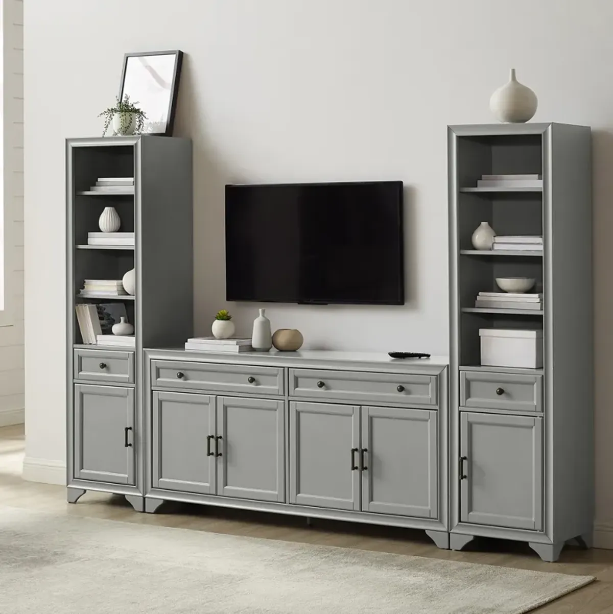 Pierre 3-Piece Entertainment Set - Gray