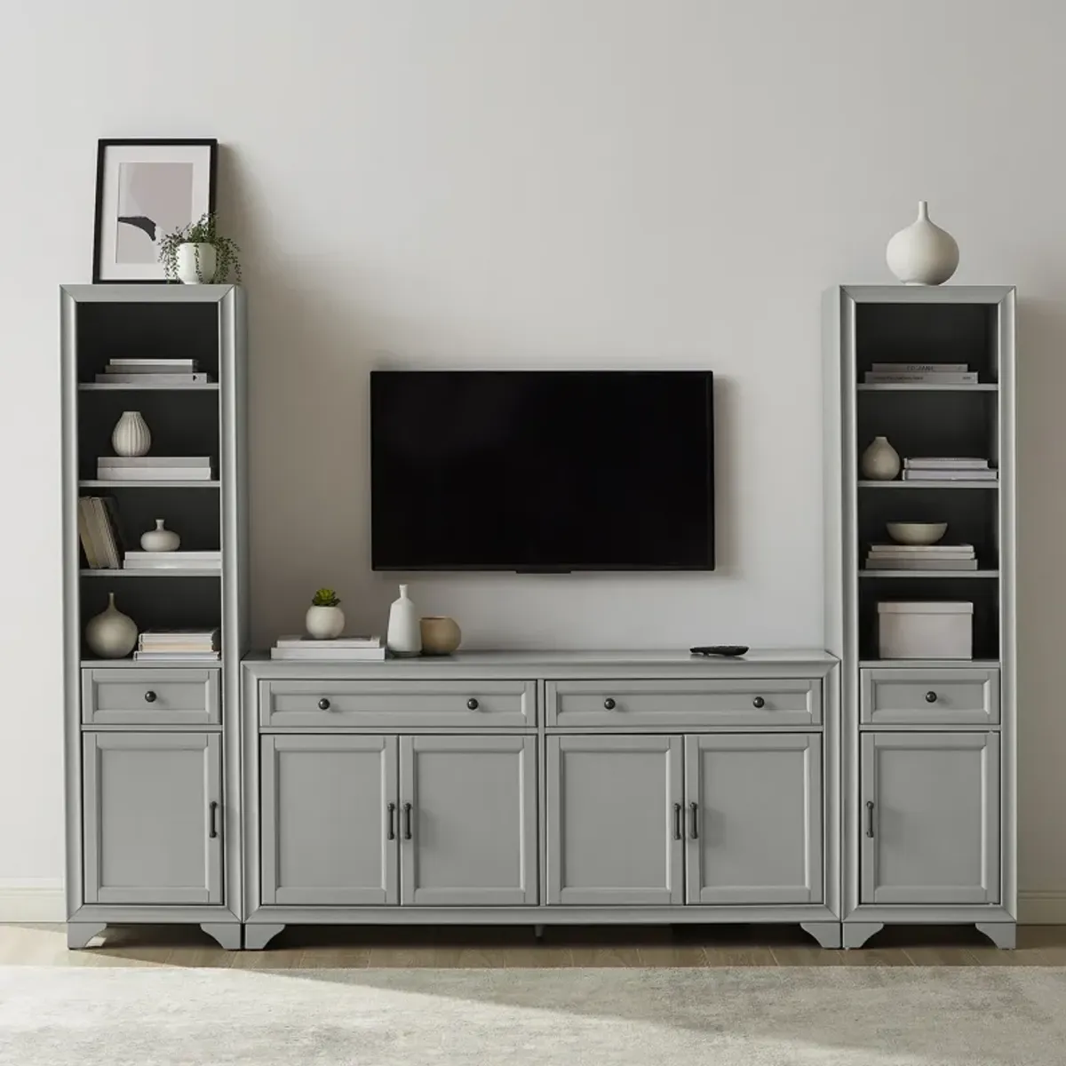 Pierre 3-Piece Entertainment Set - Gray