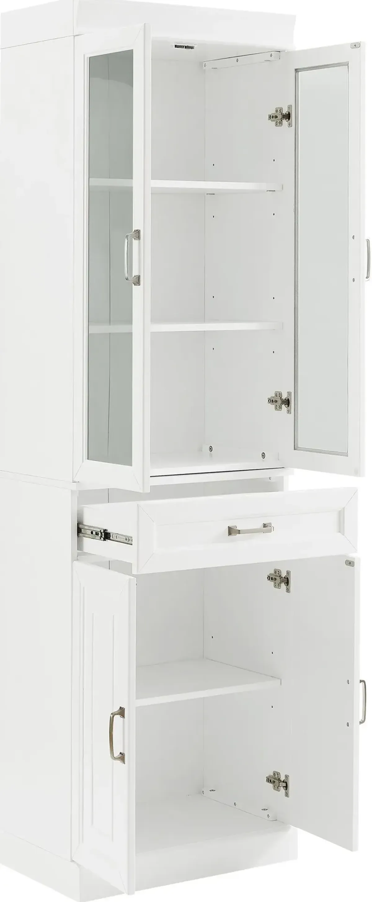 Honnaly Pantry with Glass Doors