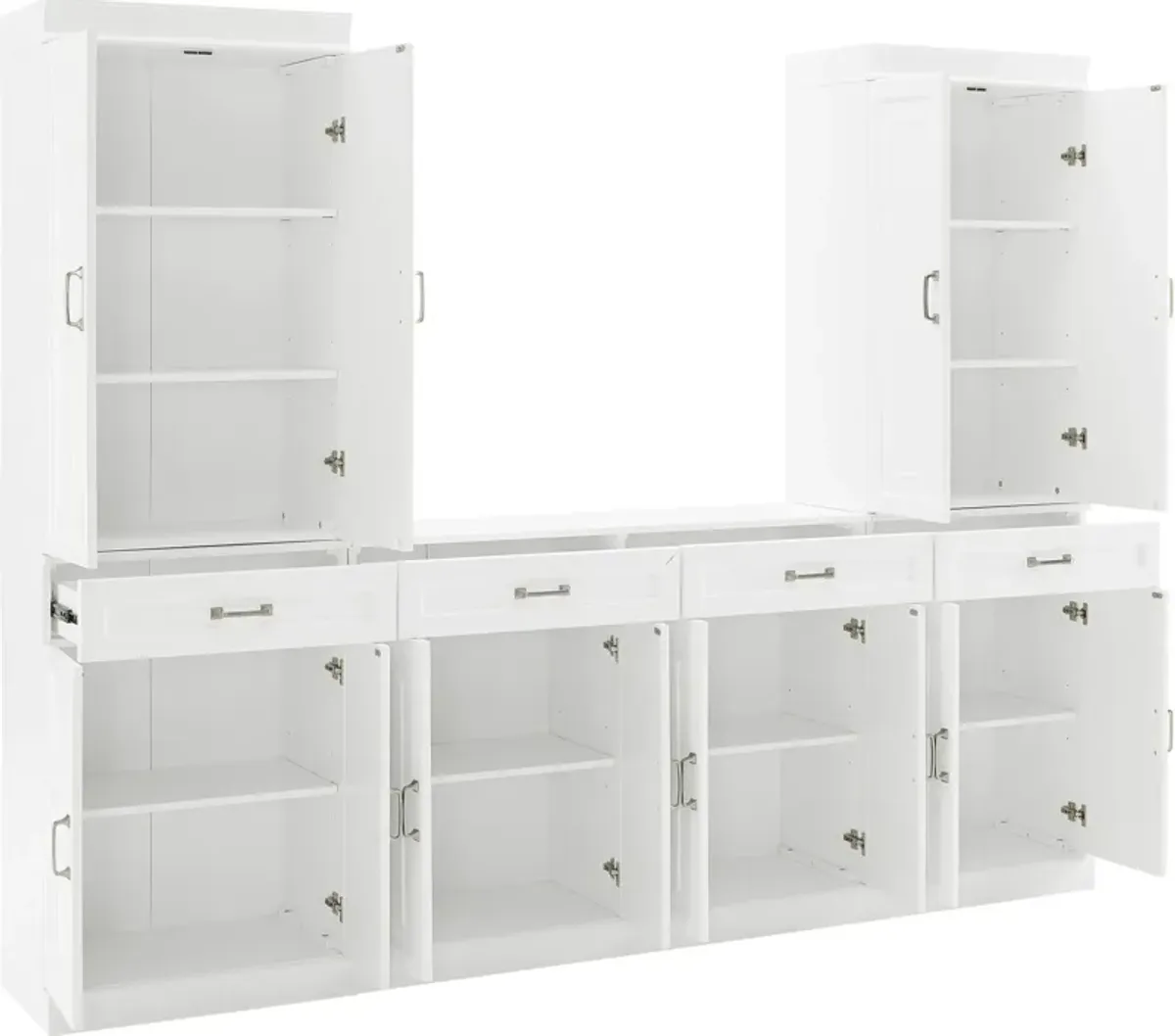 Honnaly 2 Pantries and Sideboard Set