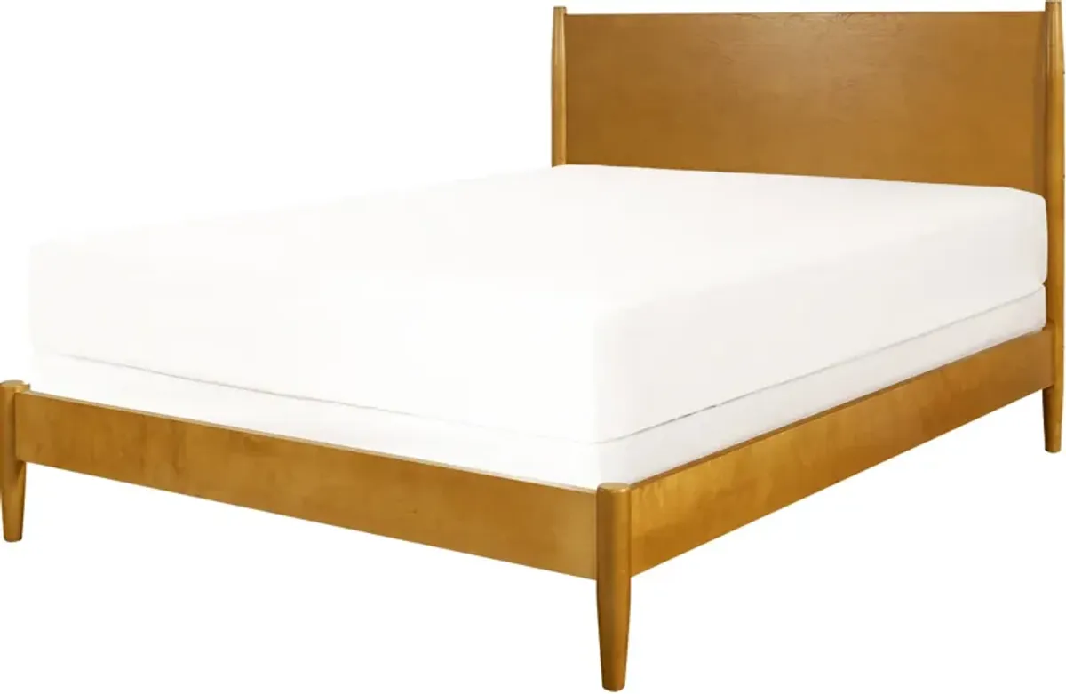 Bruce Queen Platform Bed - Brown