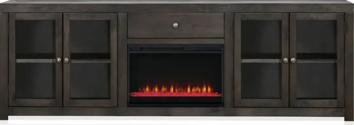 Butler 96" Contemporary Fireplace TV Stand - Brown