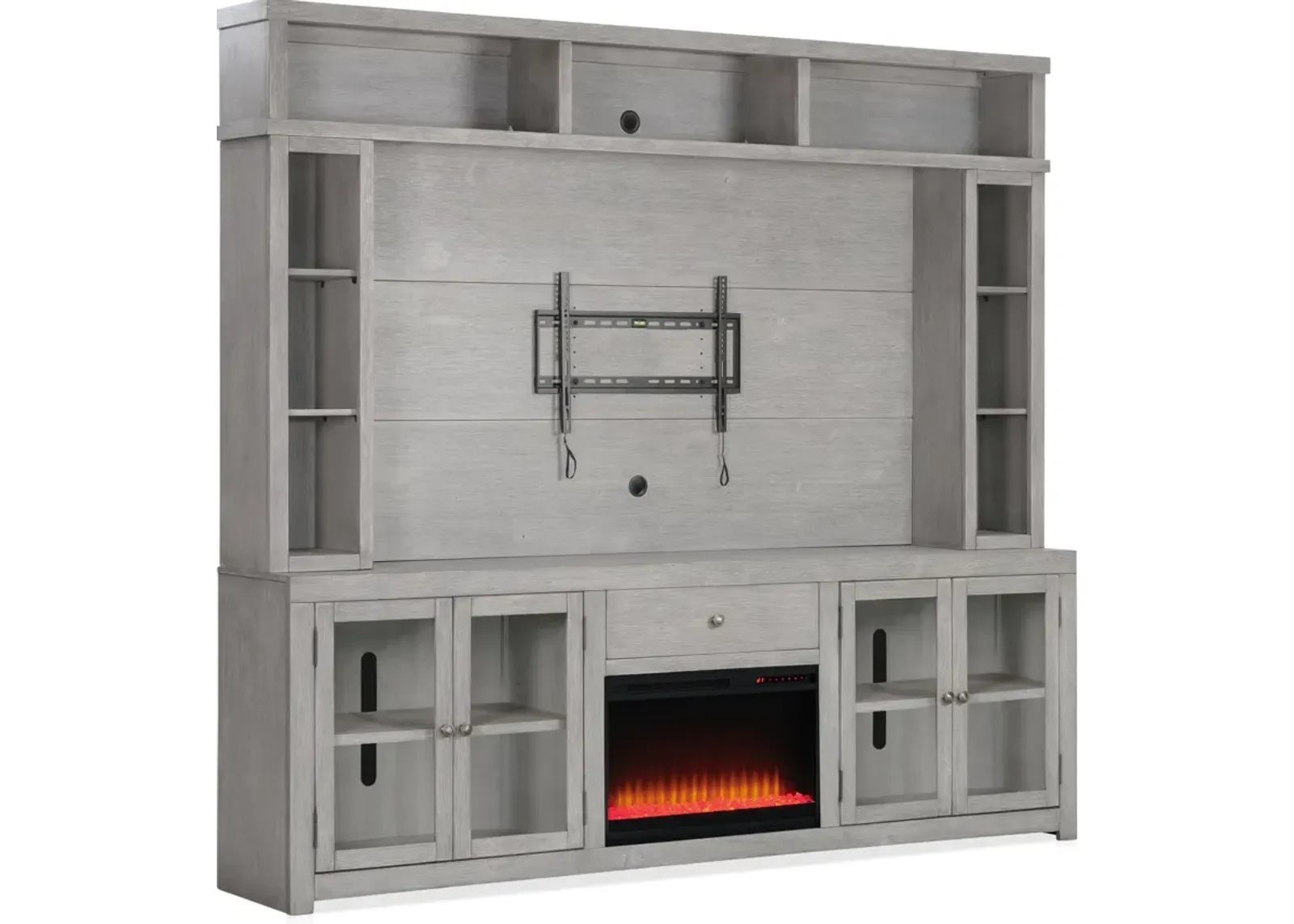 Butler Contemporary Fireplace Entertainment Wall - Gray