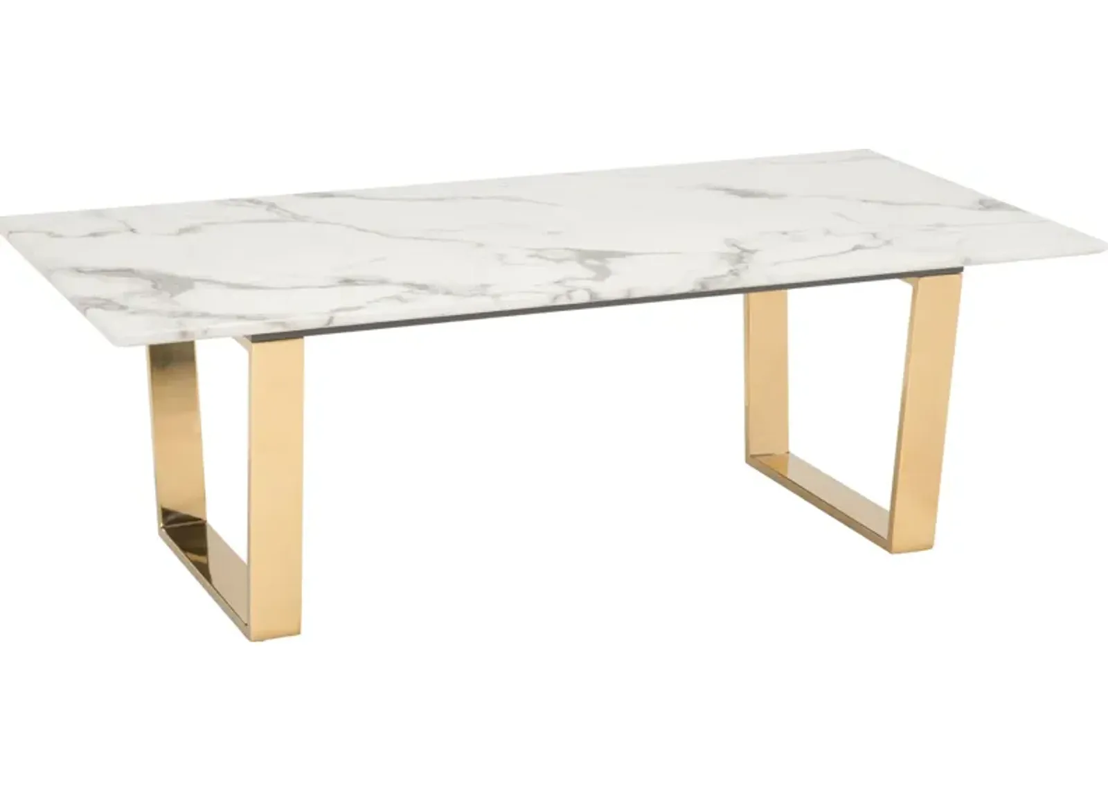 Hammy Coffee Table - White/Gold