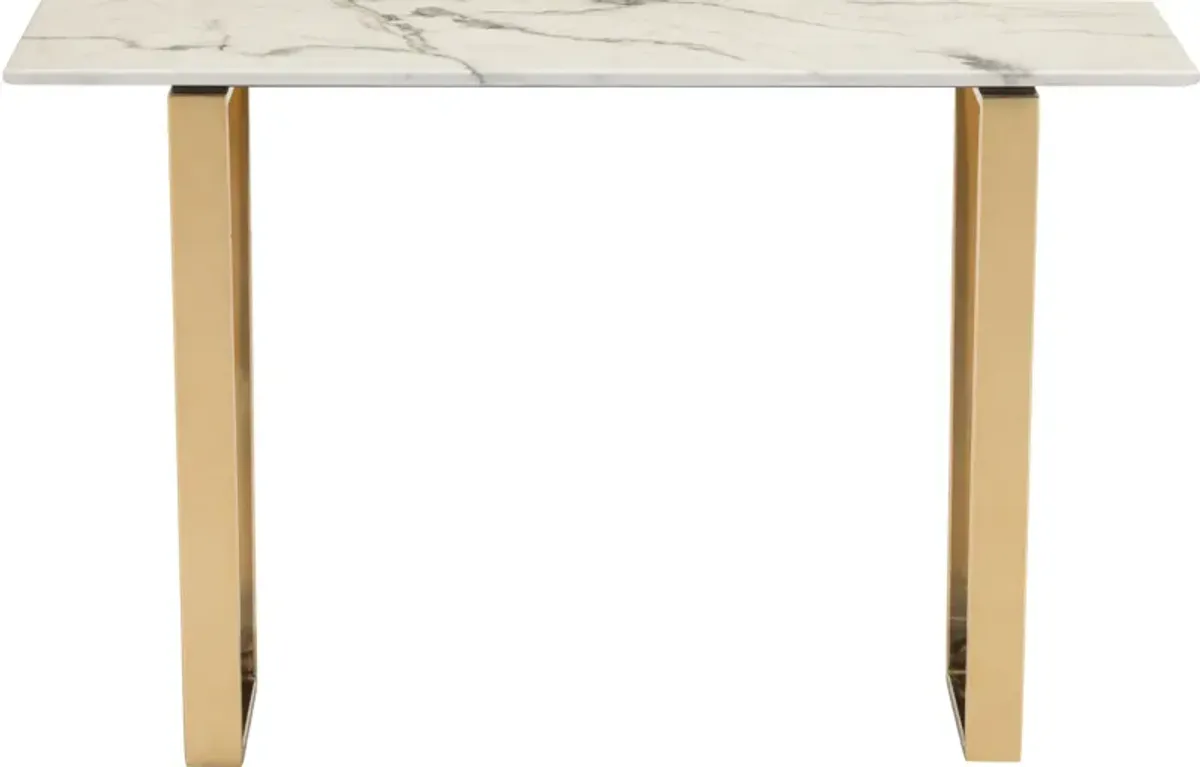 Hammy Console Table - White/Gold