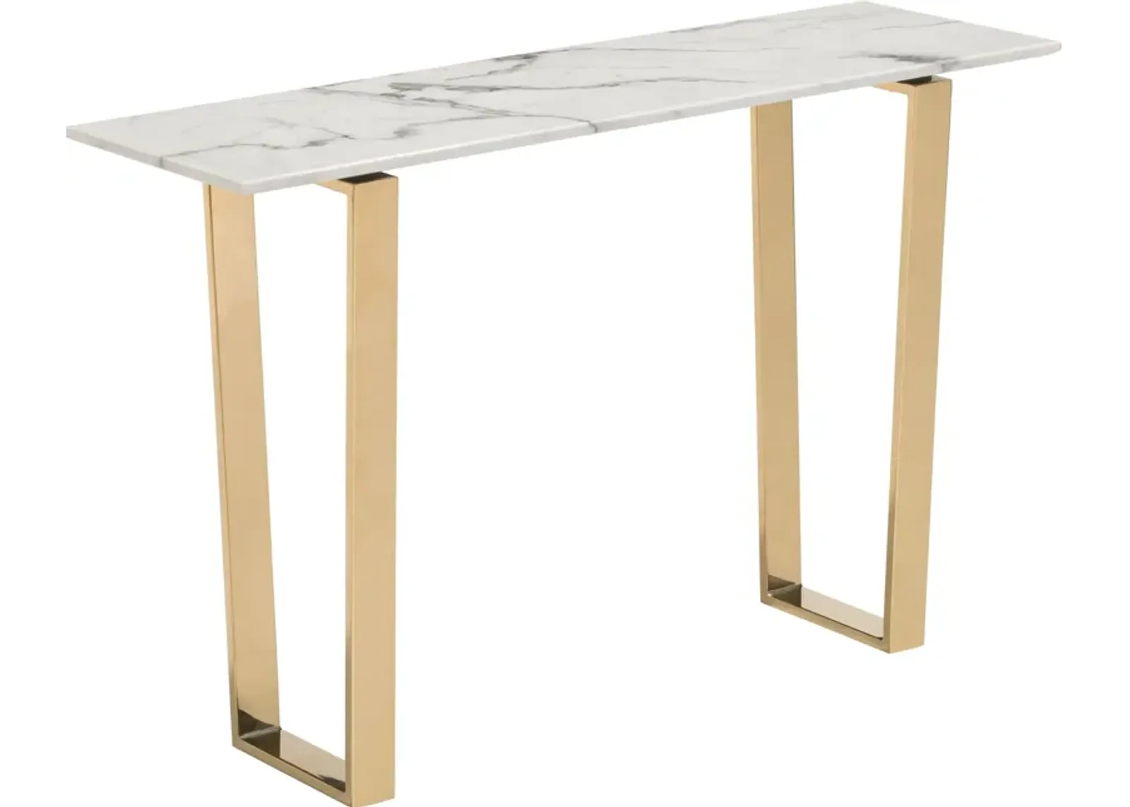 Hammy Console Table - White/Gold