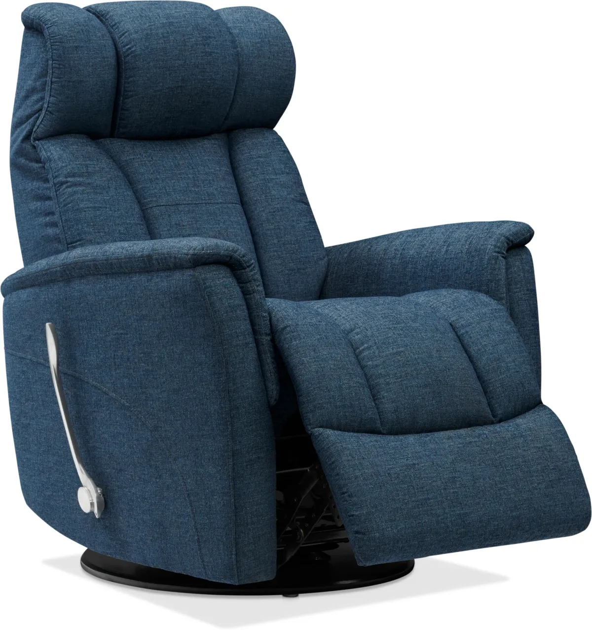 Saxton Swivel Manual Recliner - Blue