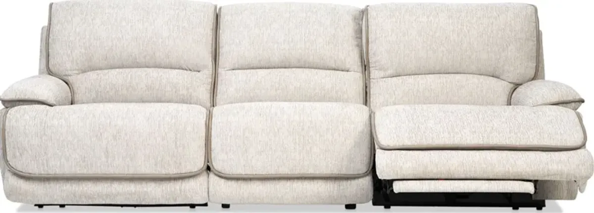 Olsen Dual-Power 3-Piece Reclining Sofa - Dove