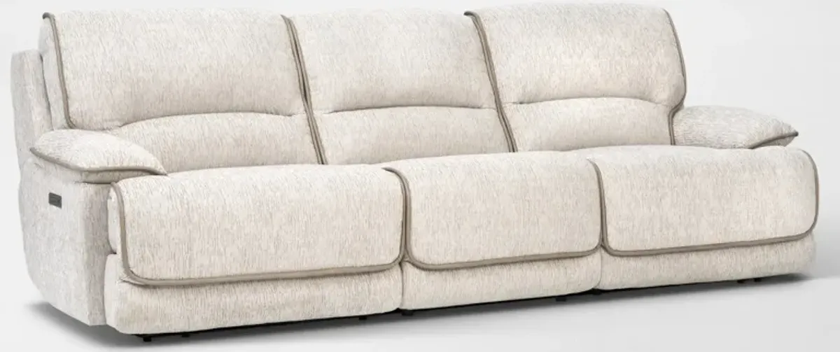 Olsen Dual-Power 3-Piece Reclining Sofa - Dove