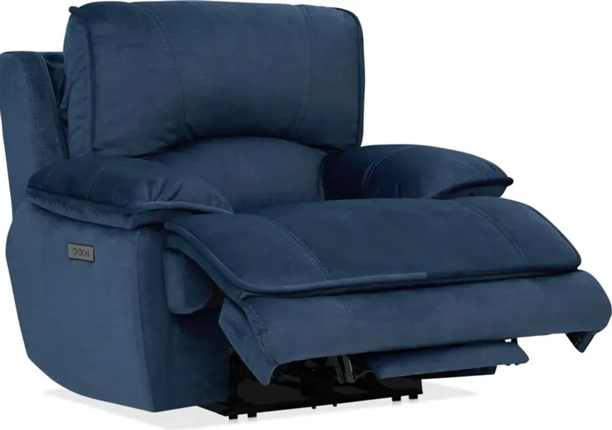 Olsen Dual-Power Recliner - Indigo