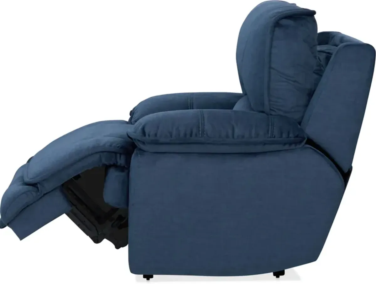 Olsen Dual-Power Recliner - Indigo