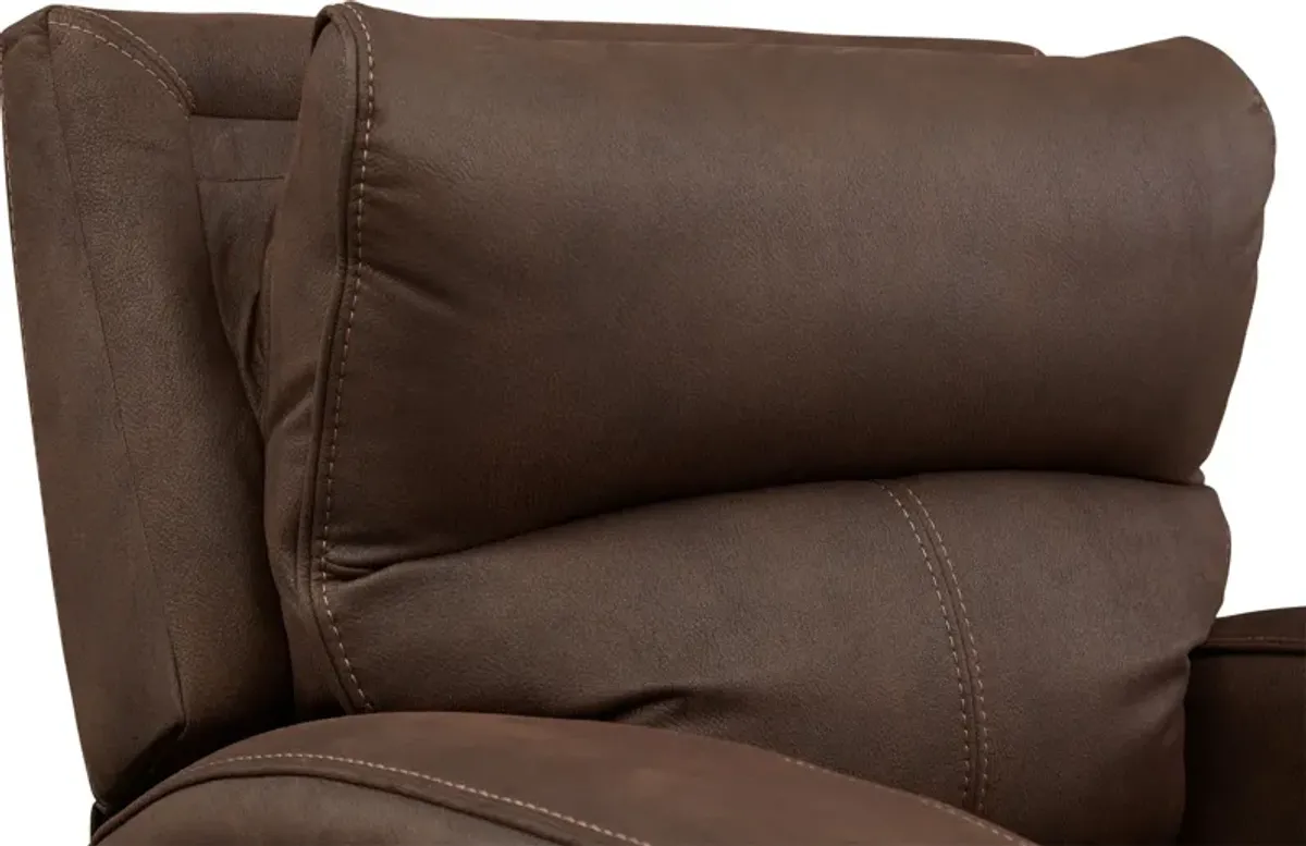 Burke Dual-Power Recliner - Brown