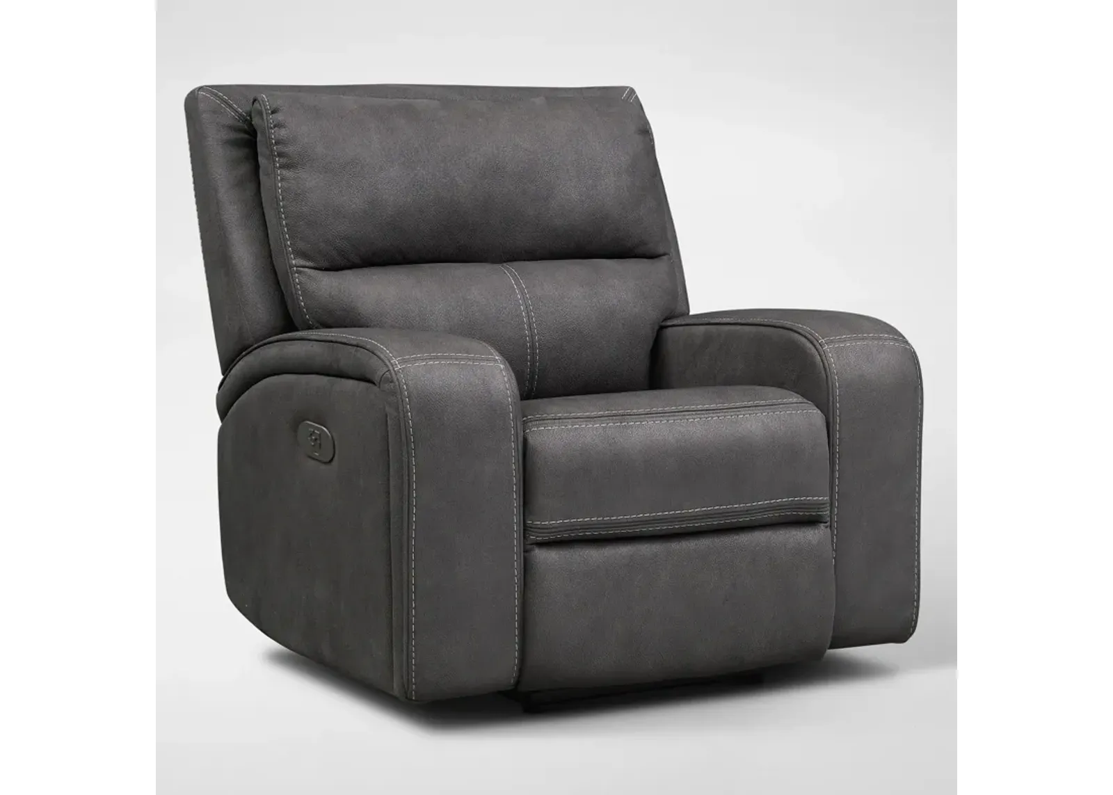 Burke Dual-Power Recliner - Charcoal