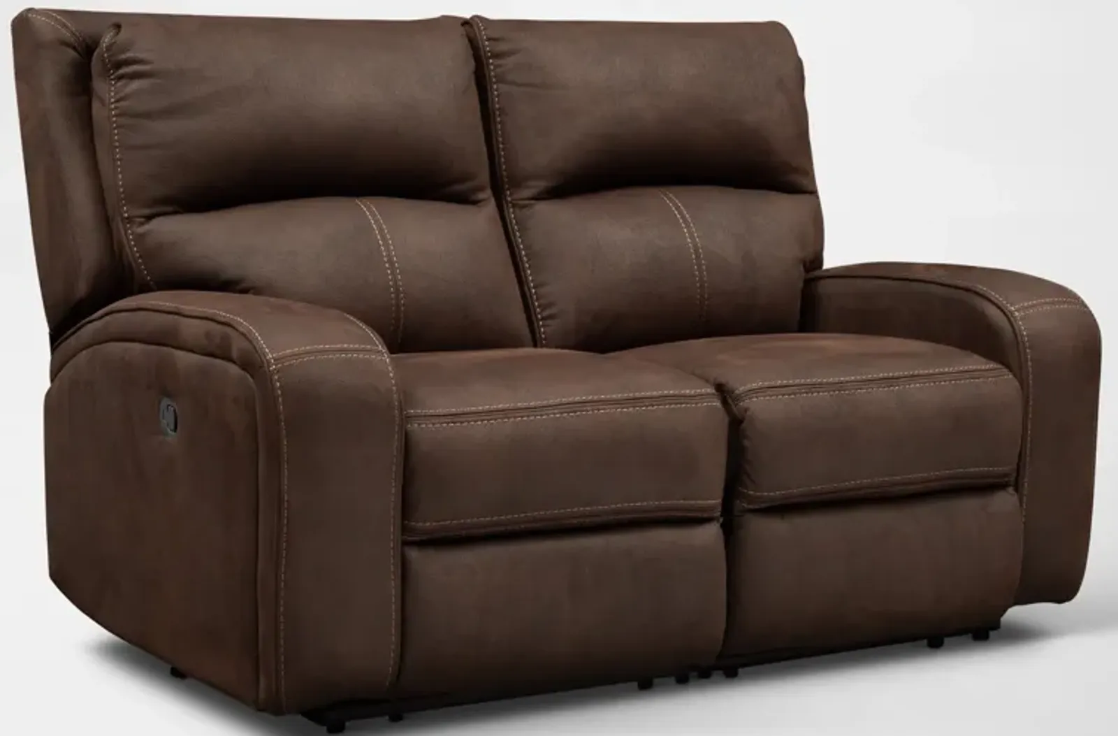 Burke Manual Reclining Loveseat - Brown