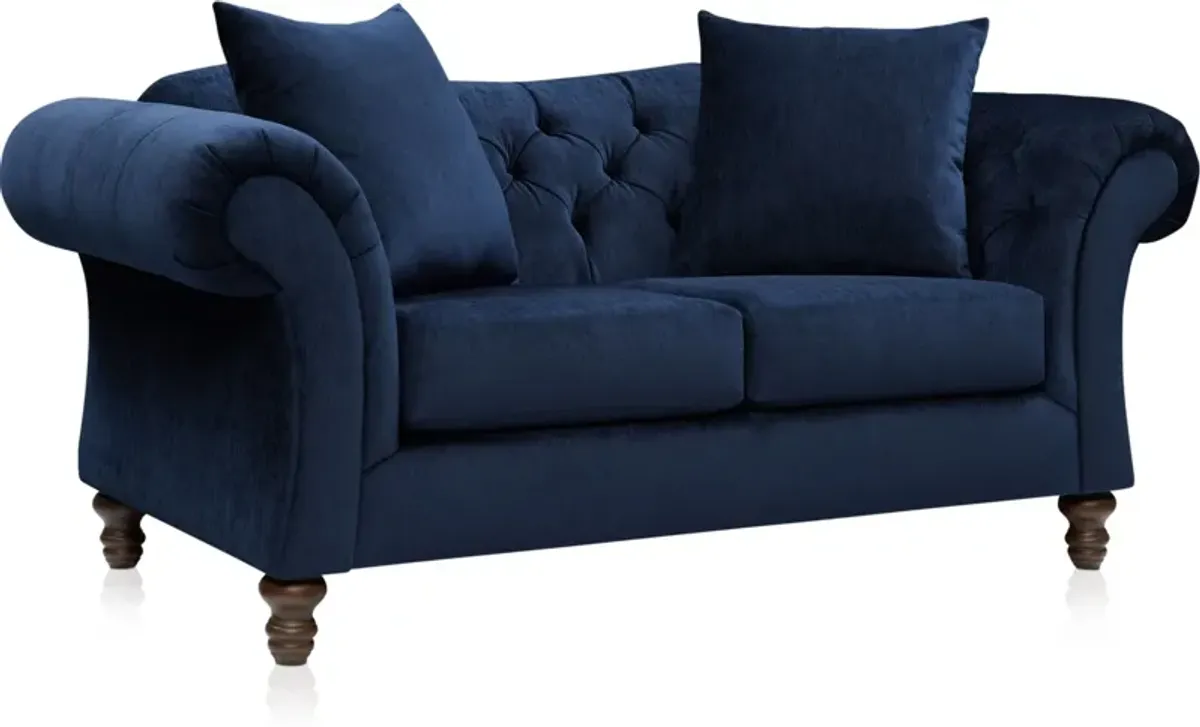 Leah Loveseat - Navy