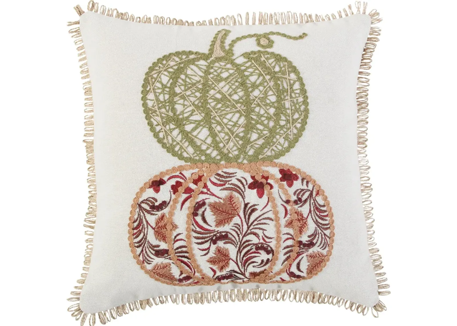 Autumn Pumpkins 18X 18" Pillow