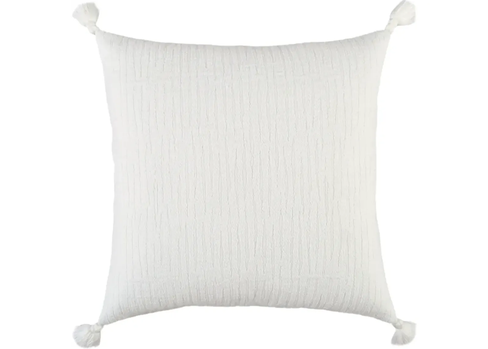 Kyle 20" X 20" Pillow - White