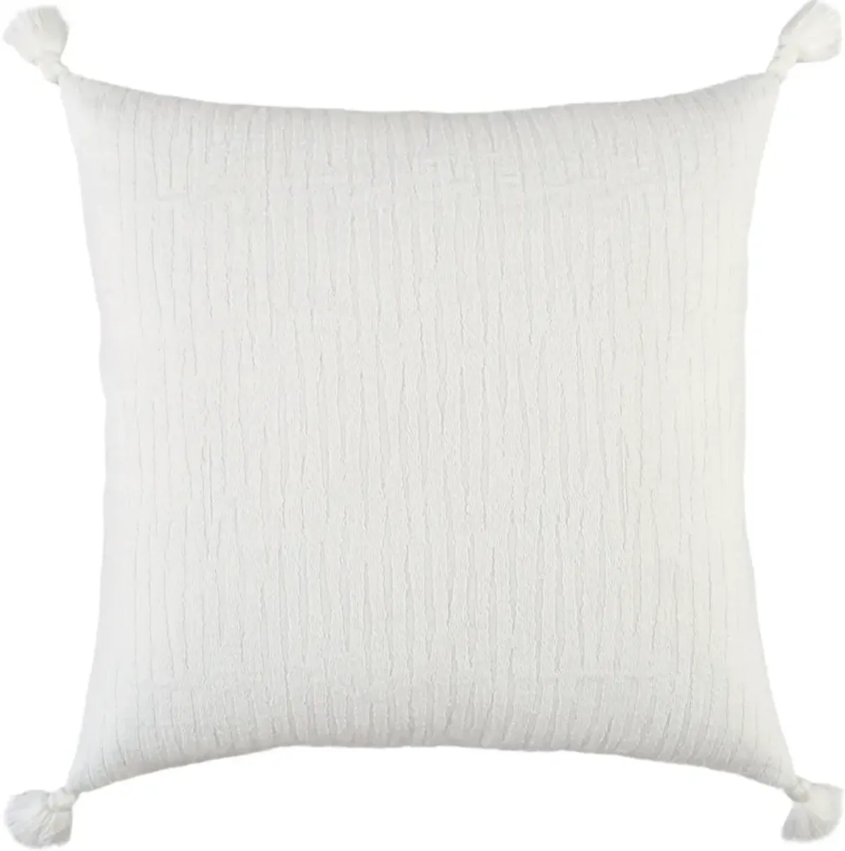 Kyle 20" X 20" Pillow - White