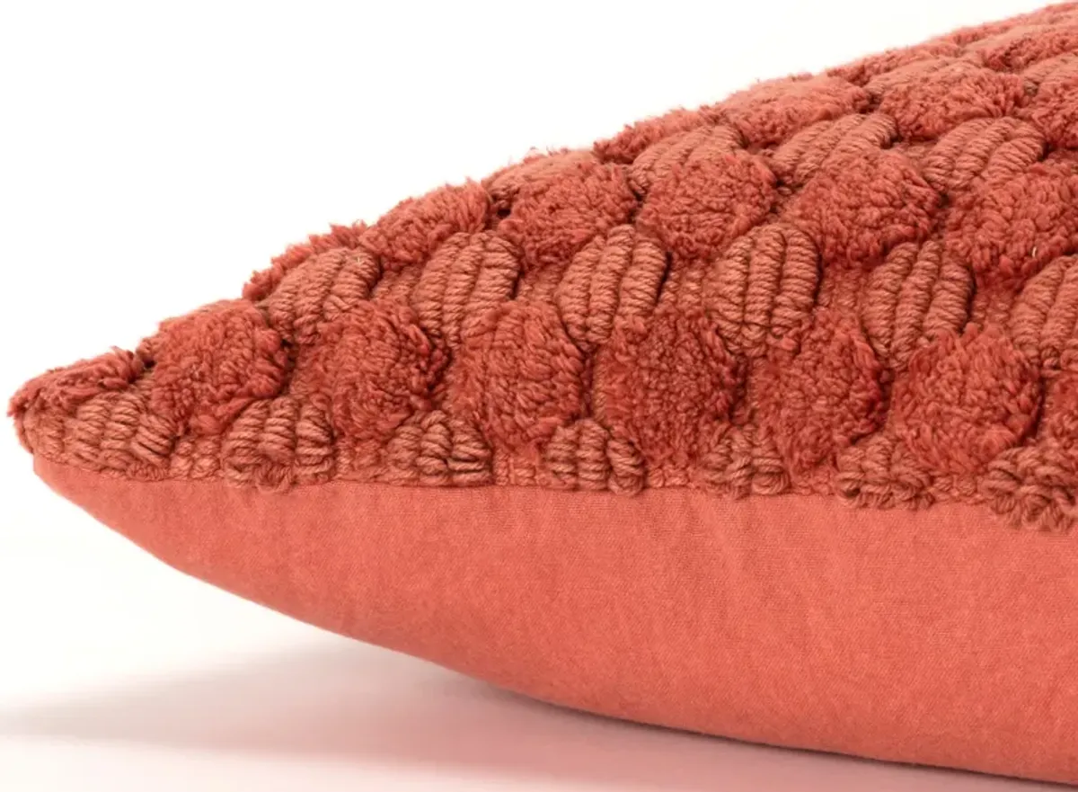 Rinna 20" X 20" Pillow - Terracotta