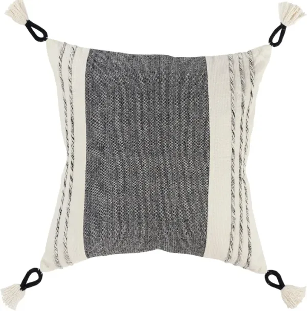 Amarah 20" X 20" Pillow - Black