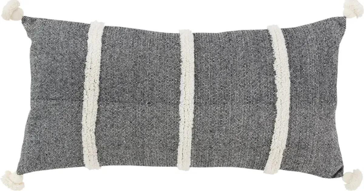 Kenia 14" X 26" Pillow - Black