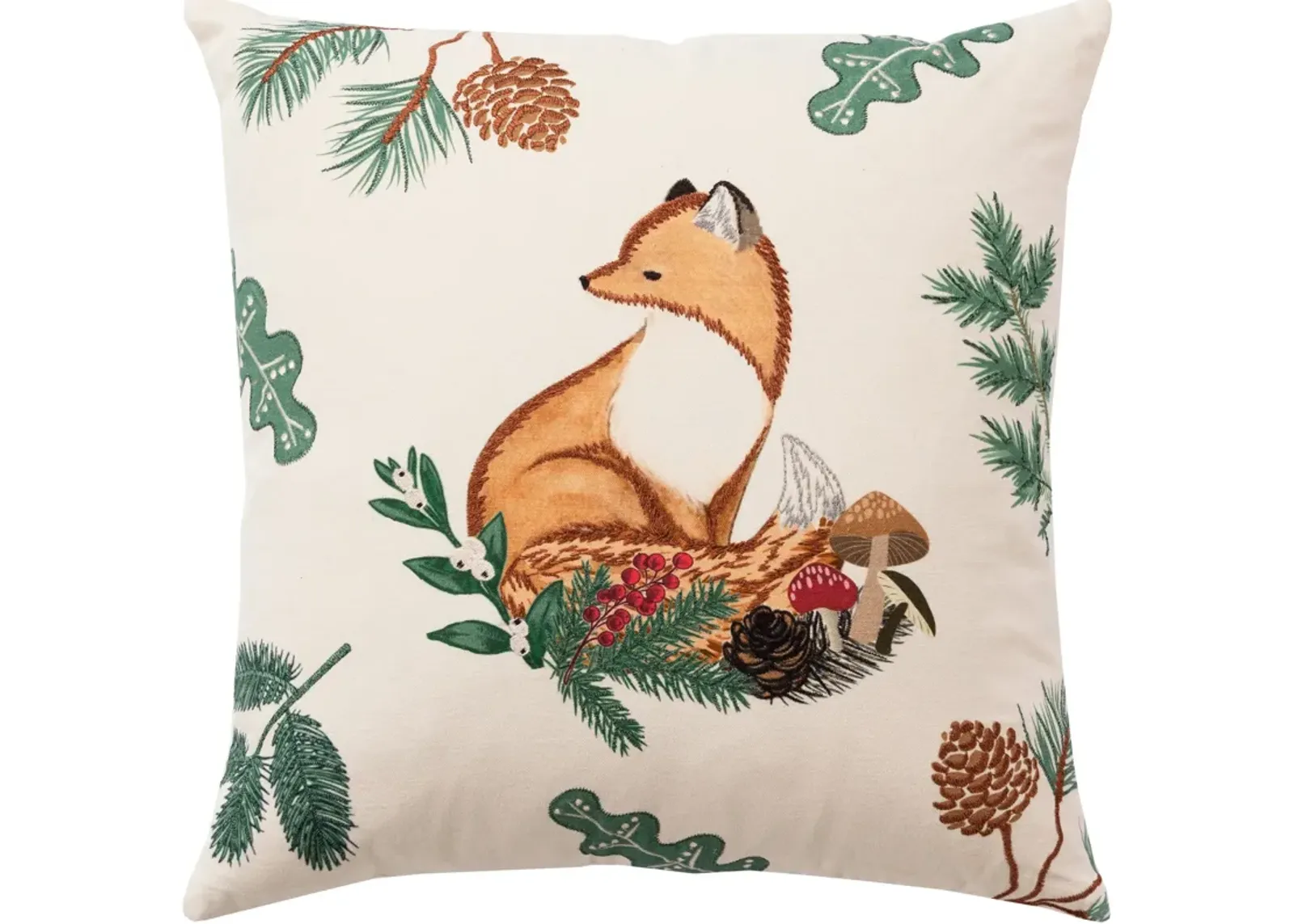 Woodland Fox 20" X 20" Pillow